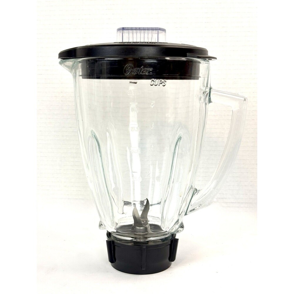 Oster 14 Speed Blender Pitcher 6 Cup Glass w/ Lid & Blade Excellent Condition